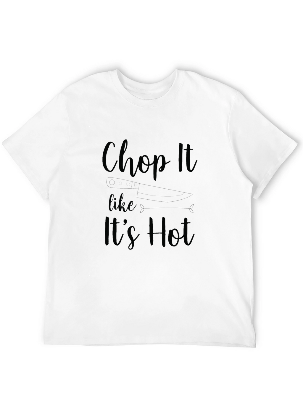 Chop It Like Its Hot Graphic Tee - Black