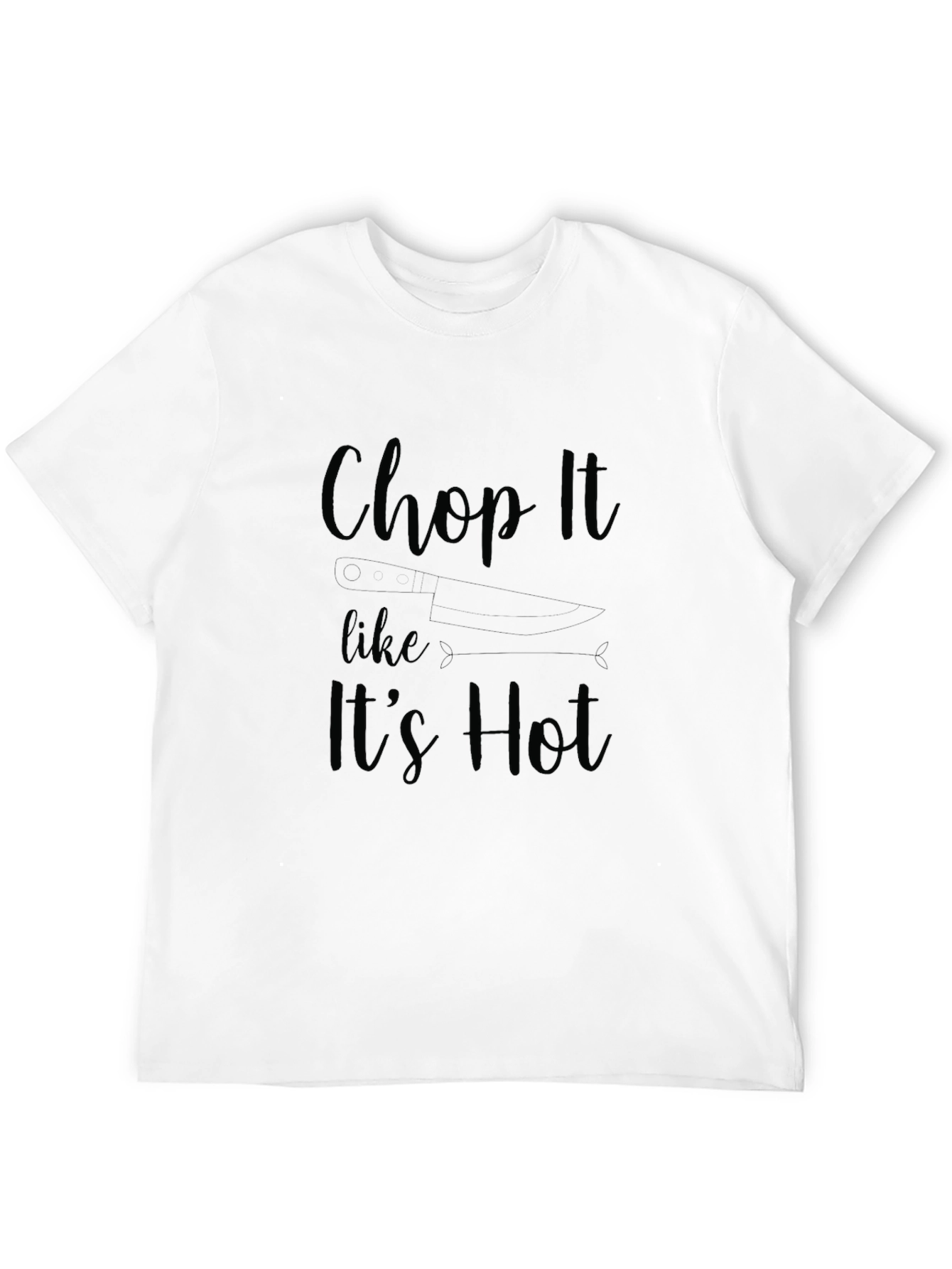 Chop It Like Its Hot Graphic Tee - Black