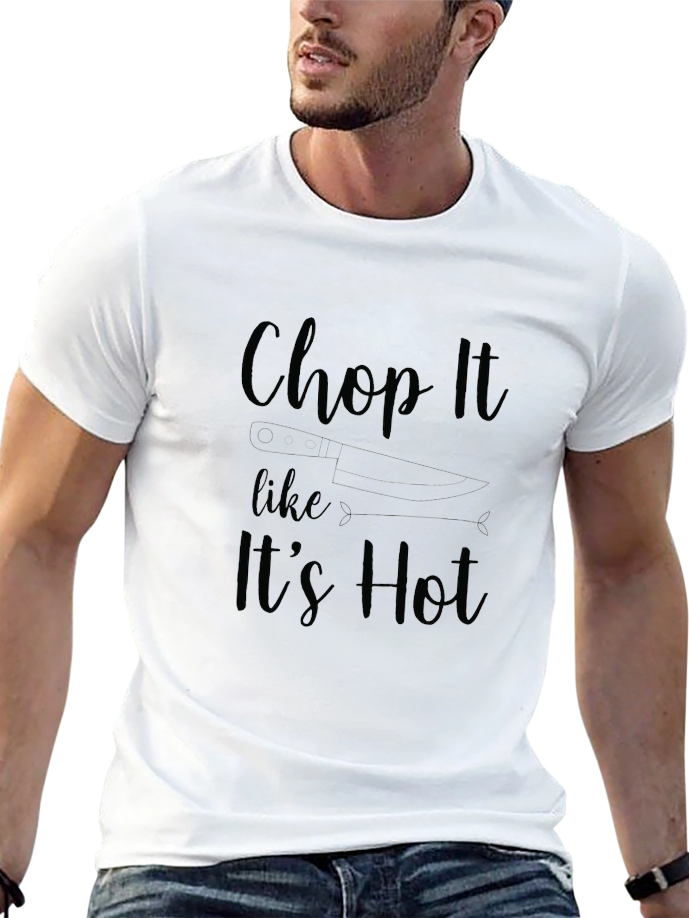 Chop It Like Its Hot Graphic Tee - Black