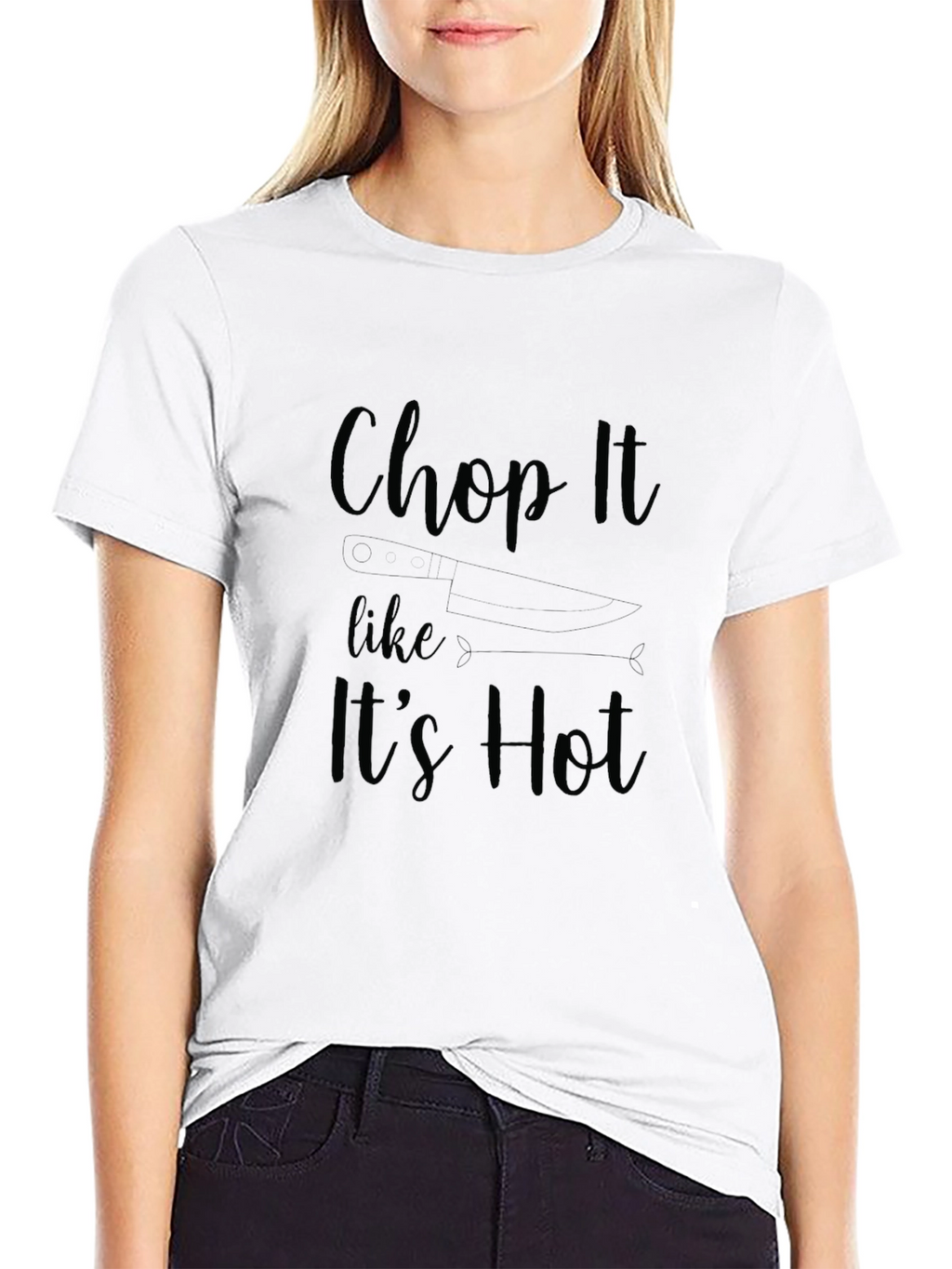 Chop It Like Its Hot Graphic Tee - Black