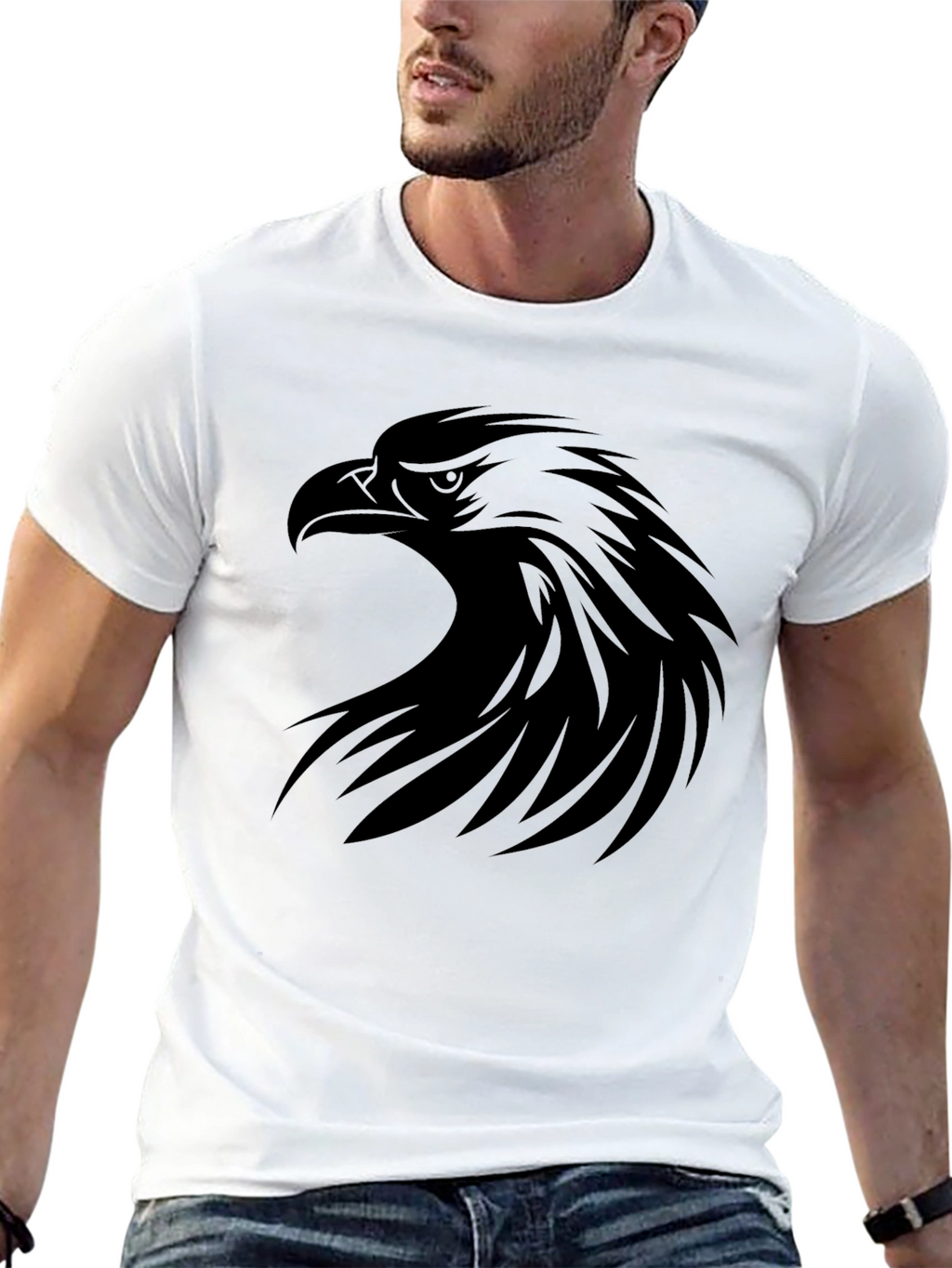 Black Eagle Graphic Tee - Bold & Stylish