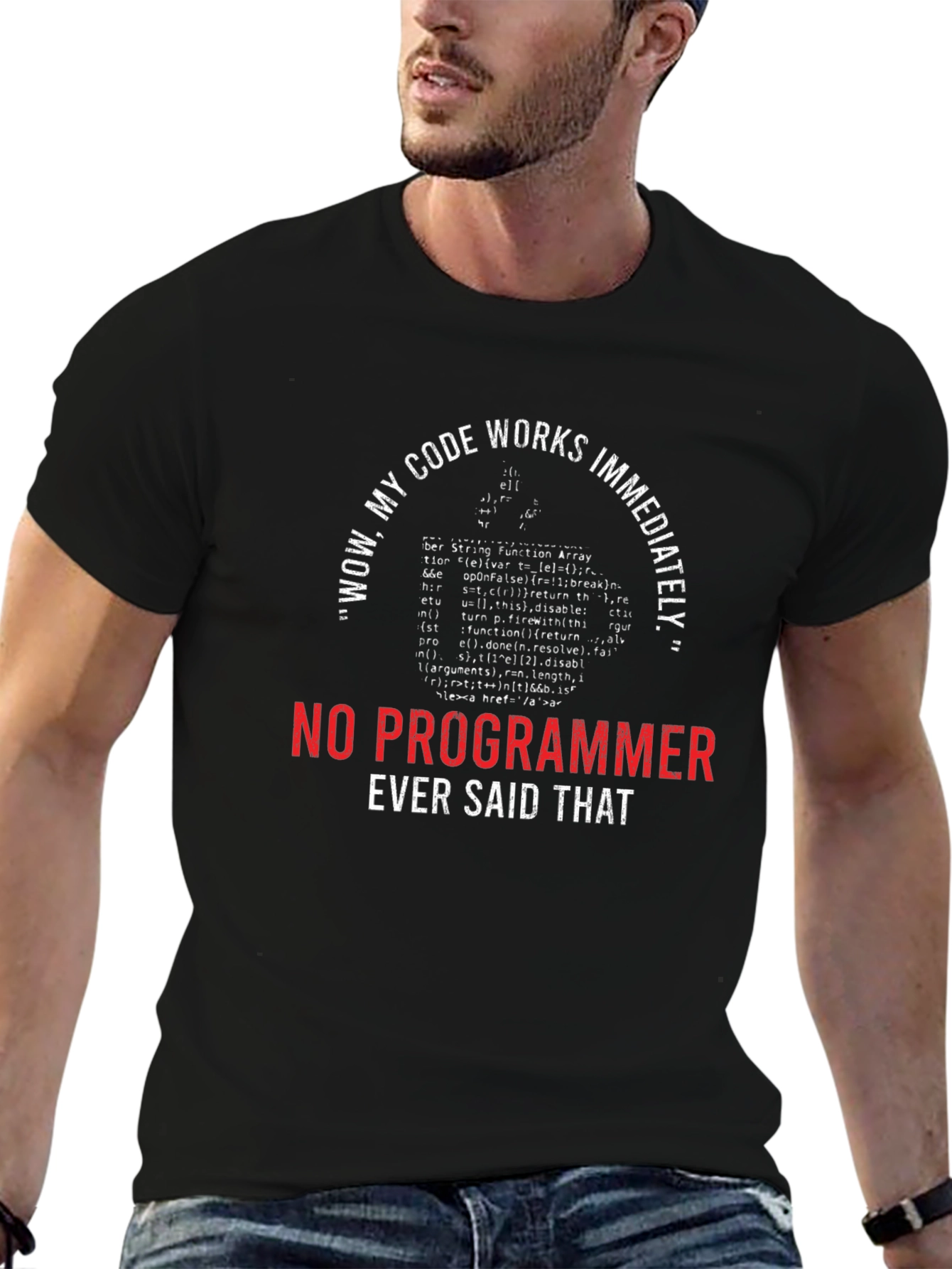 Funny Programmer T-Shirt - Wow My Code Works!