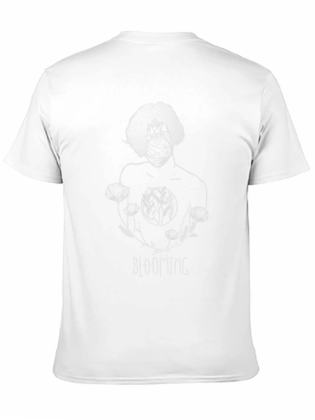 Blooming Graphic Print Black T-Shirt