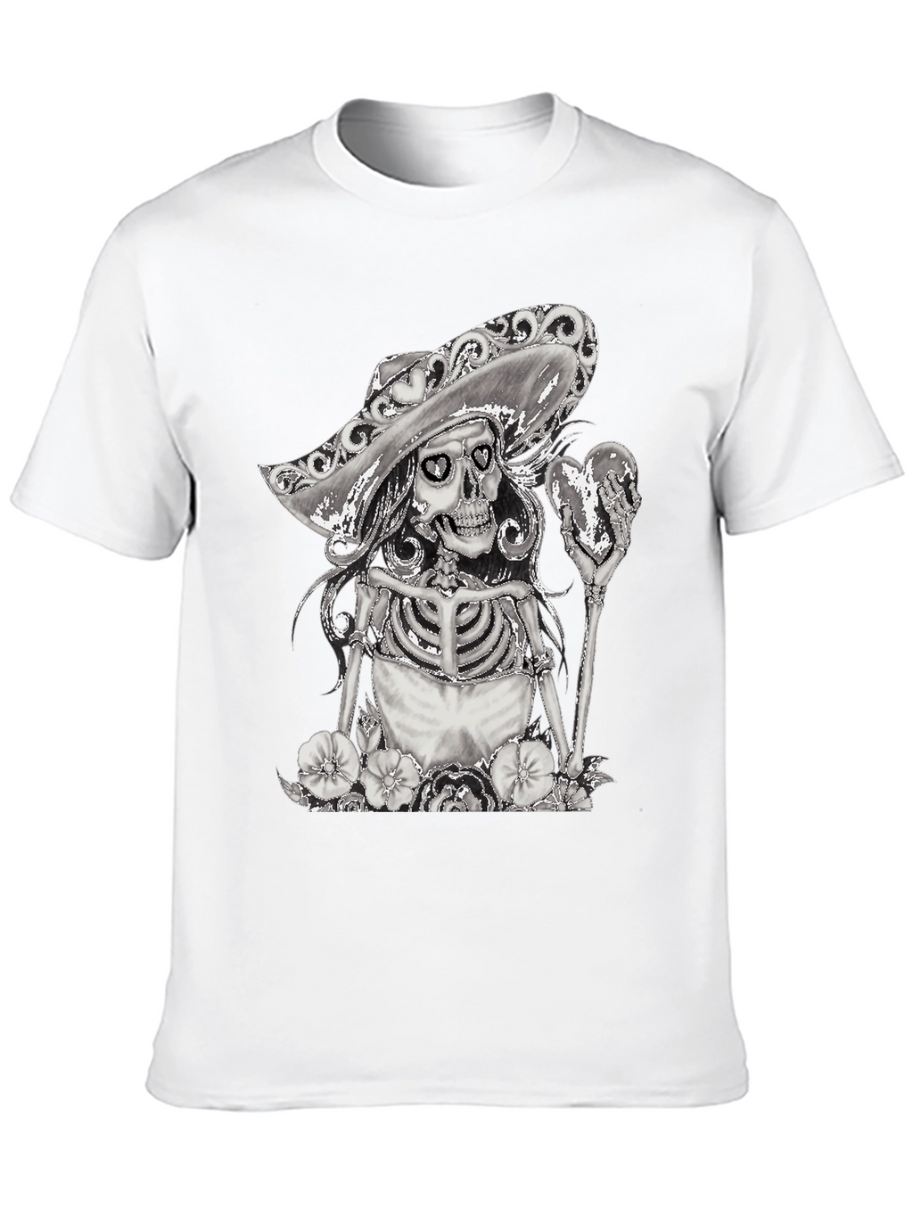 Skeleton Senorita T-Shirt - Dia de los Muertos