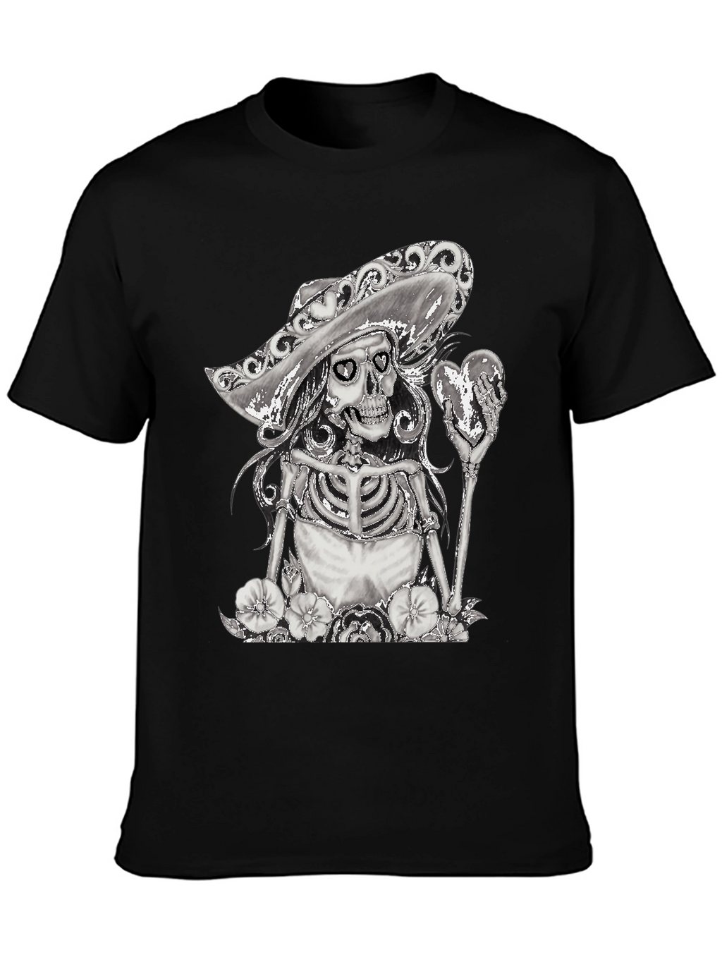 Skeleton Senorita T-Shirt - Dia de los Muertos