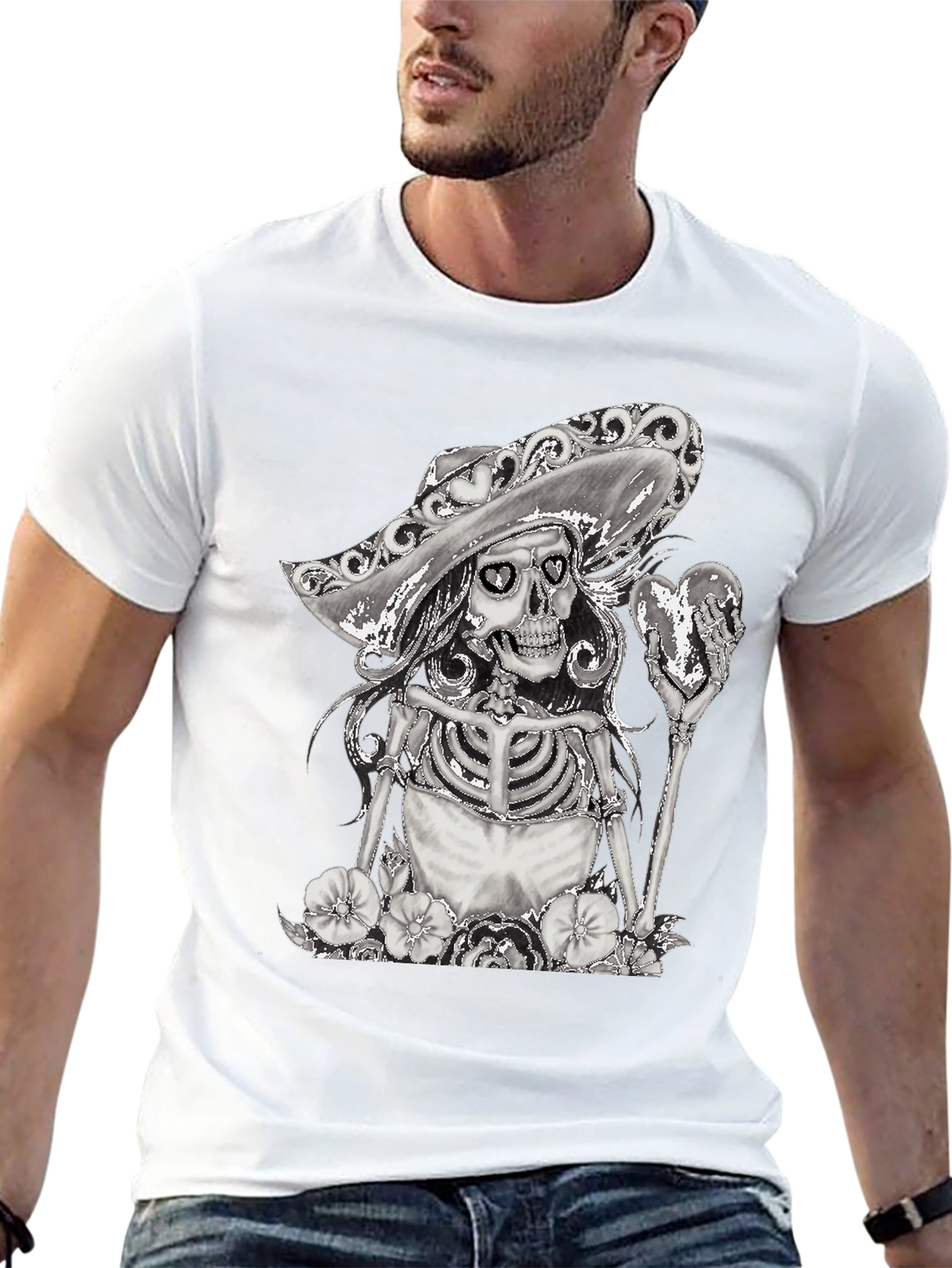 Skeleton Senorita T-Shirt - Dia de los Muertos