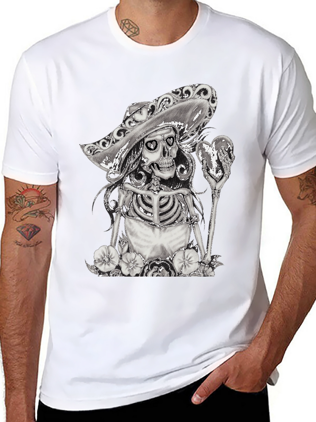 Skeleton Senorita T-Shirt - Dia de los Muertos