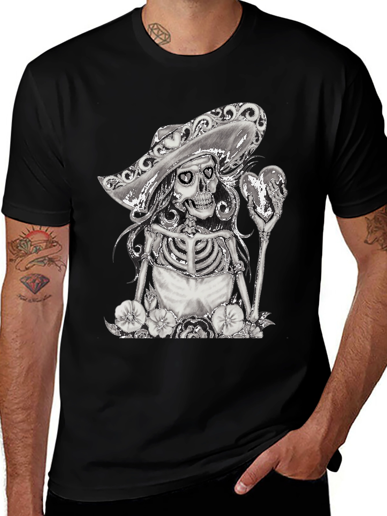 Skeleton Senorita T-Shirt - Dia de los Muertos