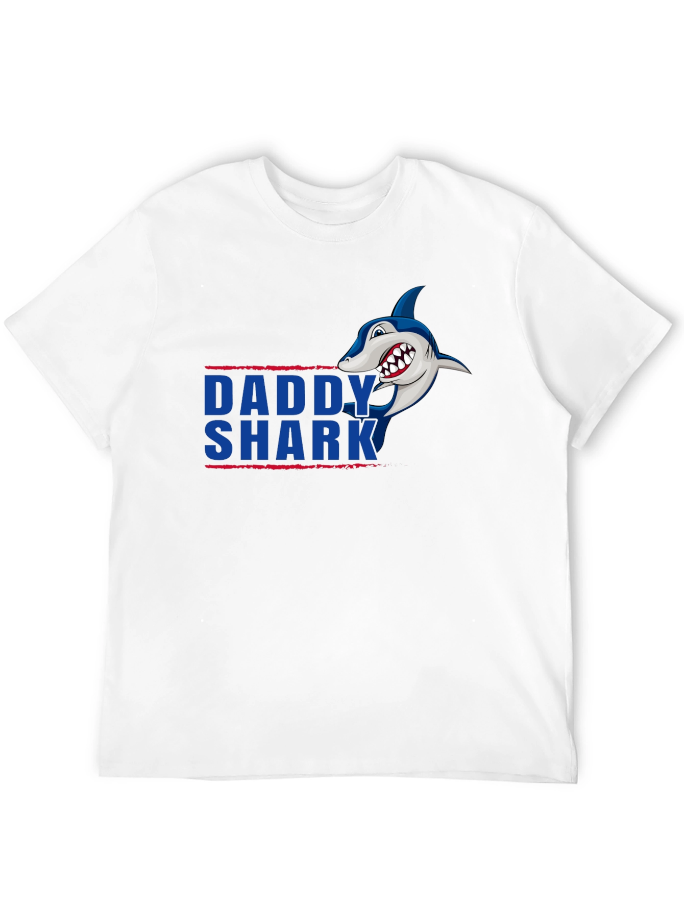 Daddy Shark Graphic Tee - Black Cotton T-Shirt