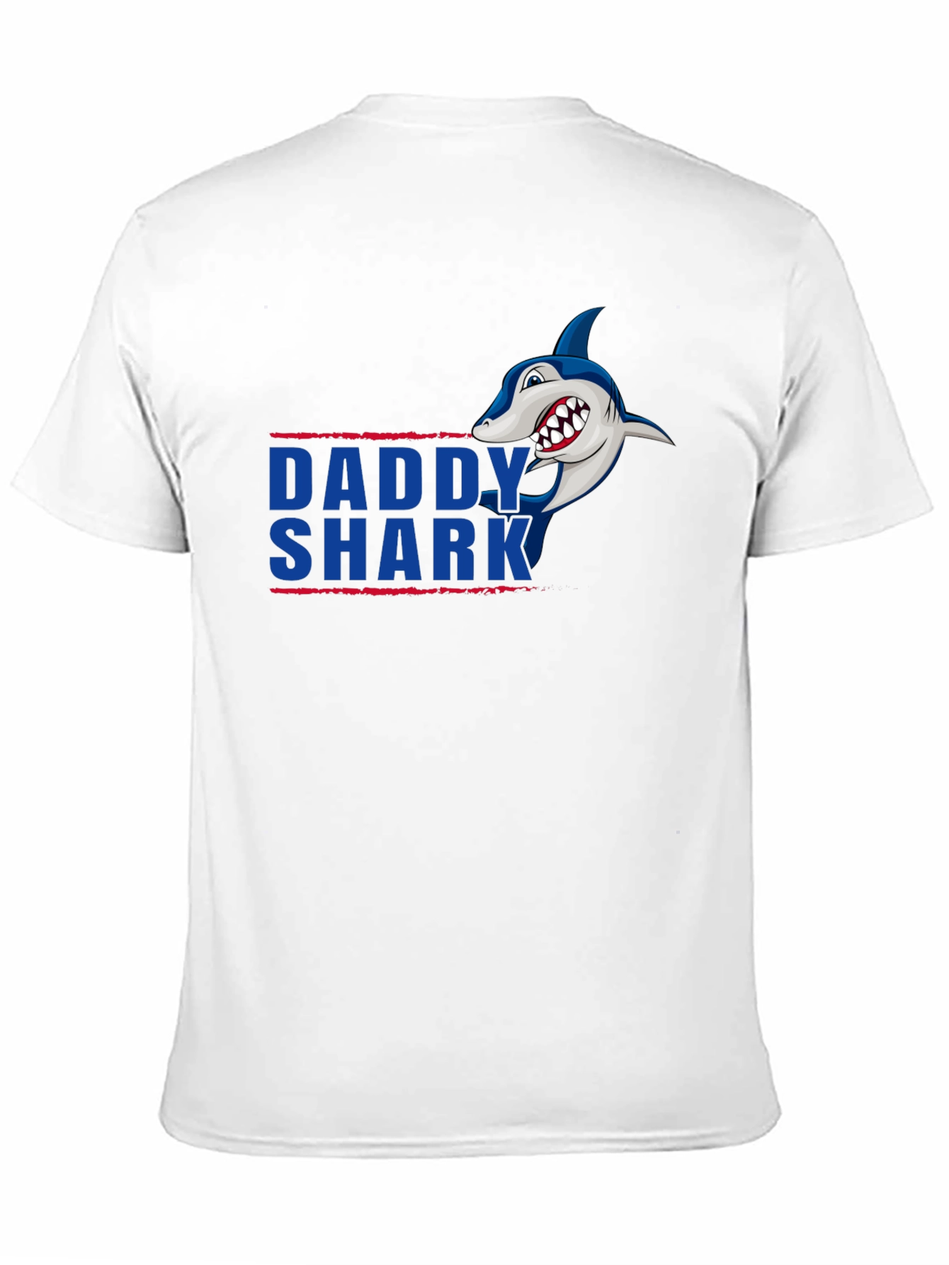 Daddy Shark Graphic Tee - Black Cotton T-Shirt