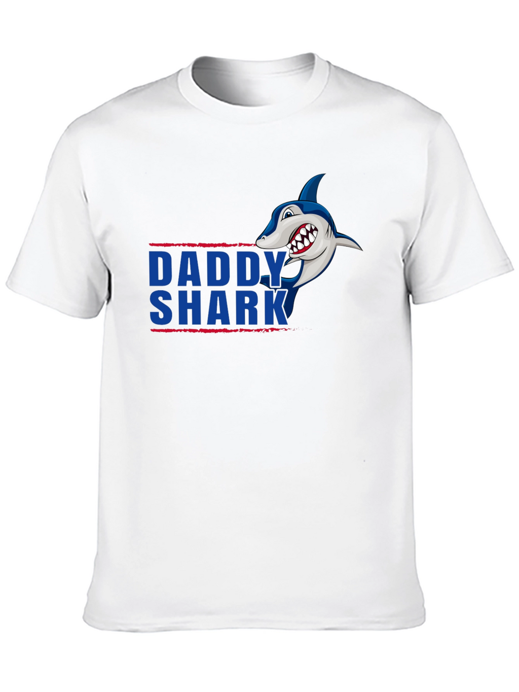 Daddy Shark Graphic Tee - Black Cotton T-Shirt