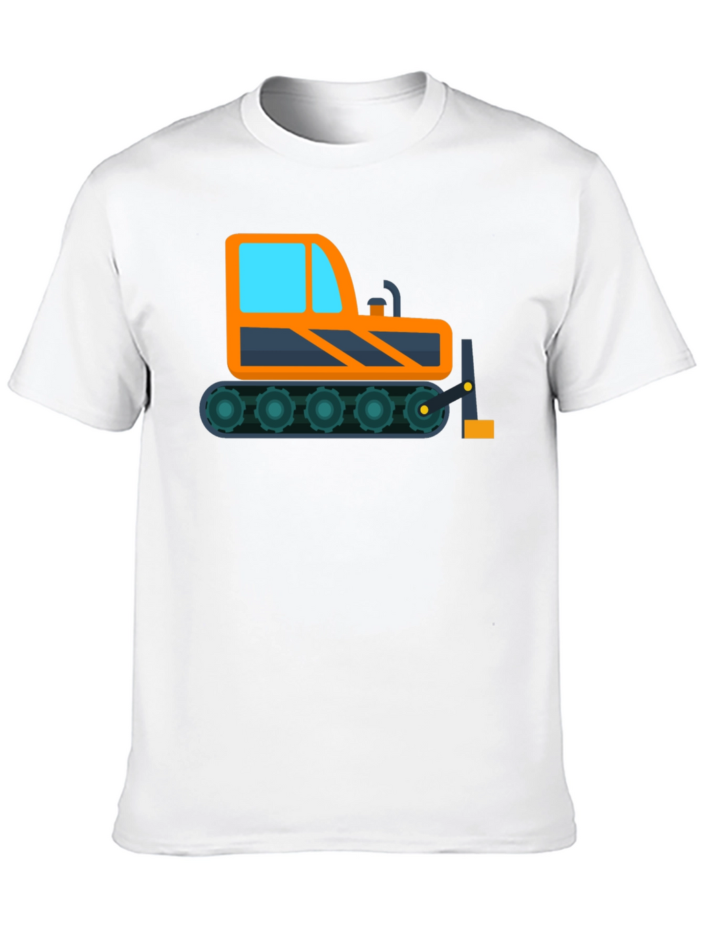 Bulldozer Graphic Tee - Construction Vehicle Shirt