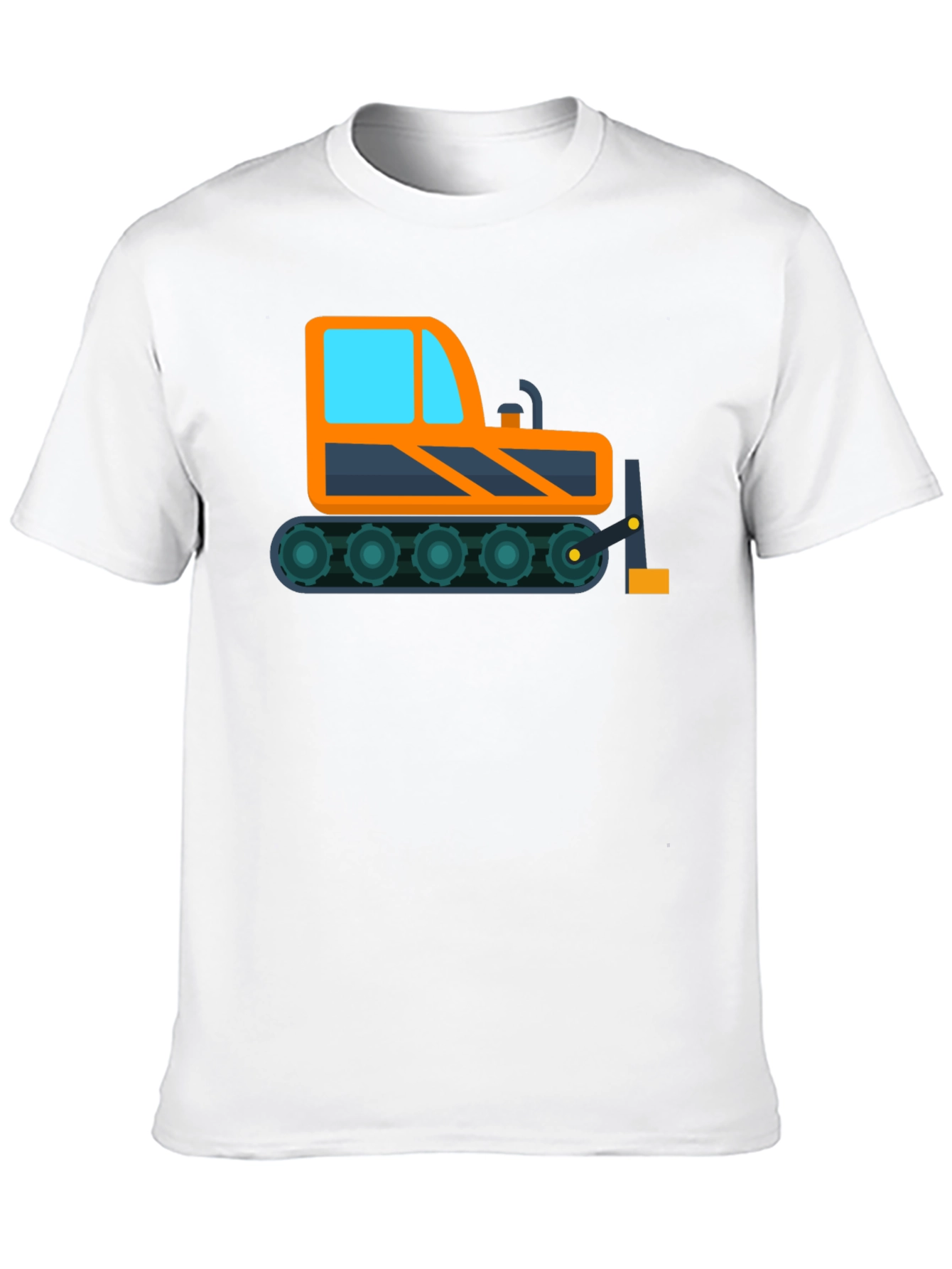 Bulldozer Graphic Tee - Construction Vehicle Shirt