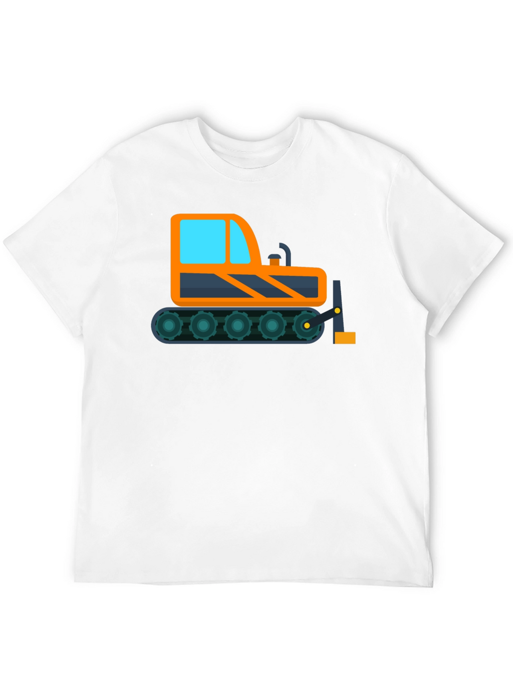 Bulldozer Graphic Tee - Construction Vehicle Shirt