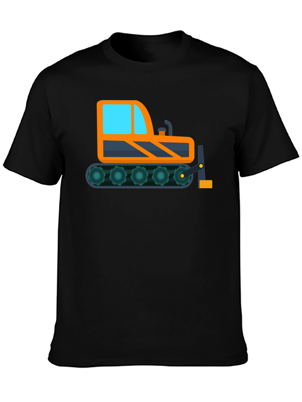 Bulldozer Graphic Tee - Construction Vehicle Shirt