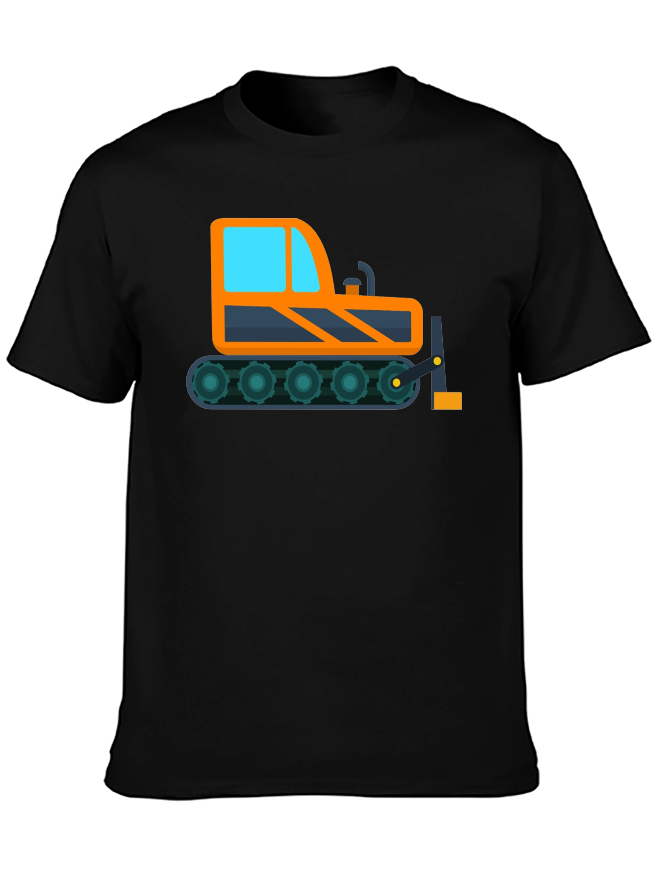 Bulldozer Graphic Tee - Construction Vehicle Shirt