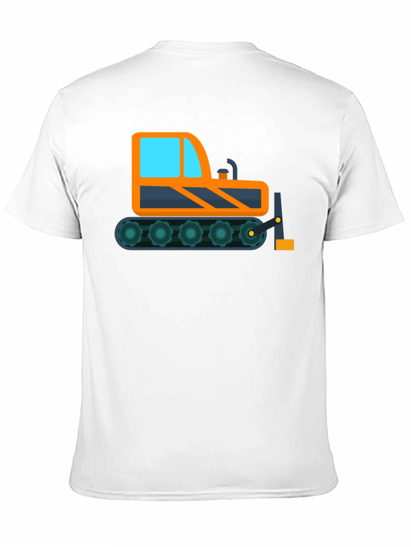Bulldozer Graphic Tee - Construction Vehicle Shirt