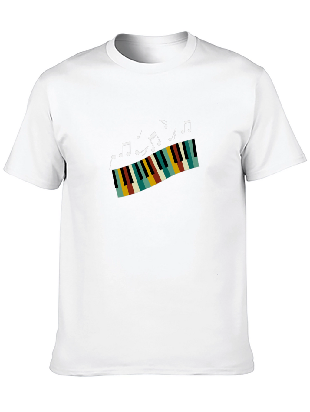 Musical Piano T-Shirt - Black