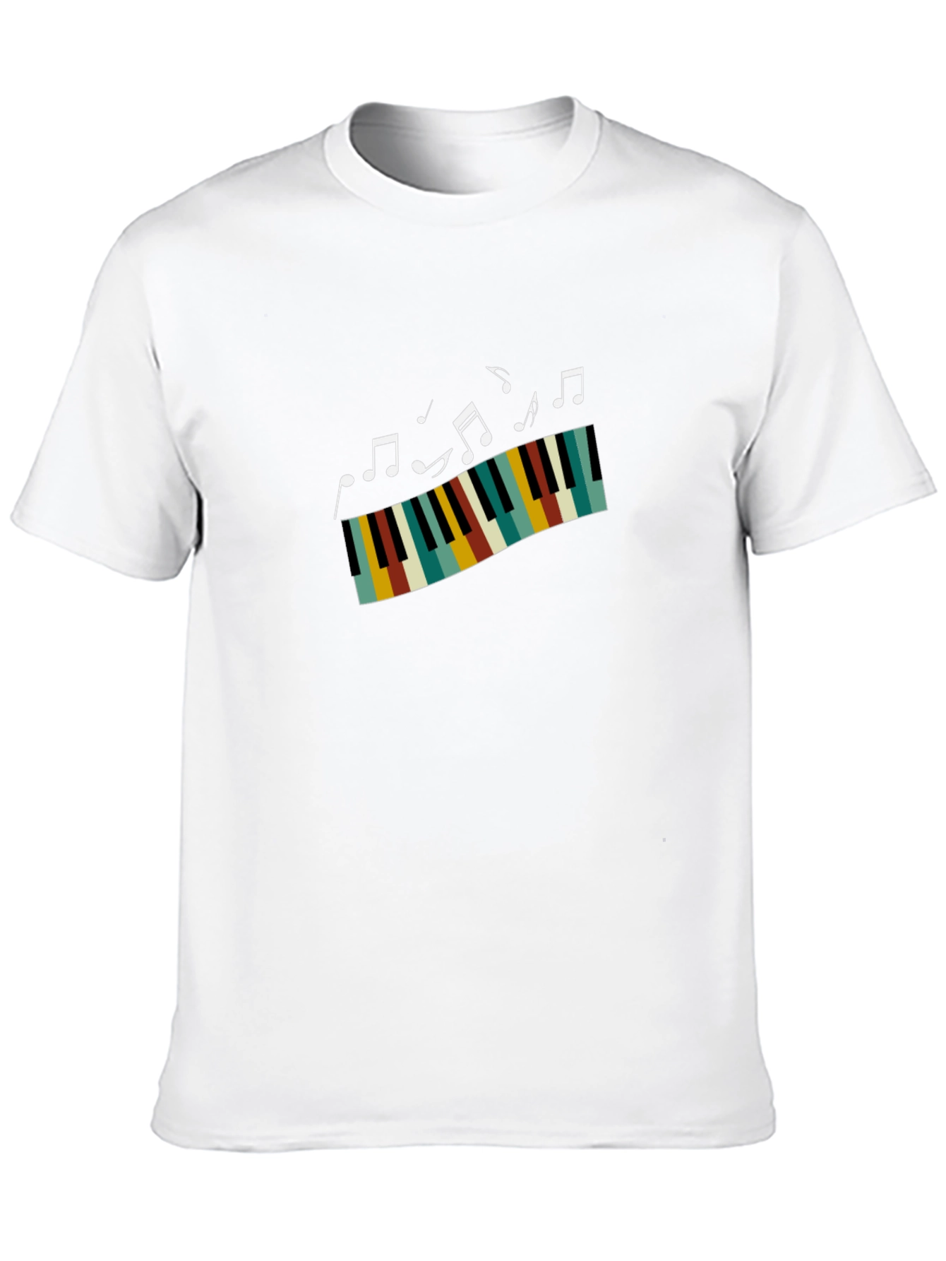 Musical Piano T-Shirt - Black