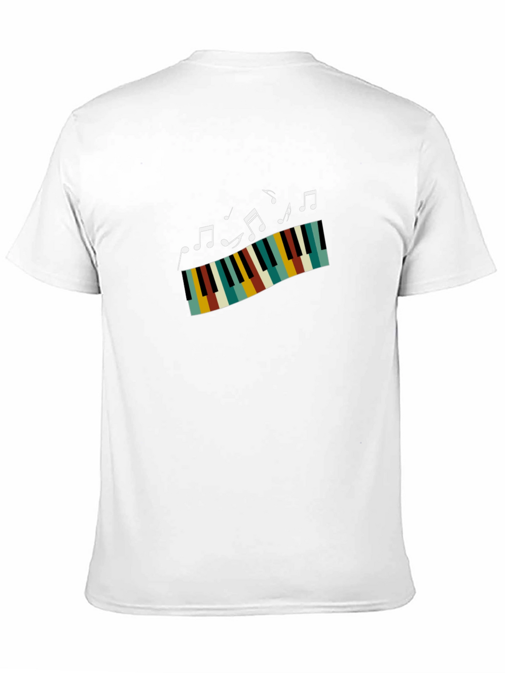 Musical Piano T-Shirt - Black