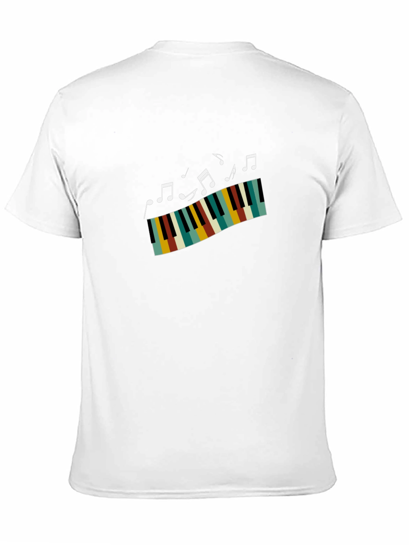 Musical Piano T-Shirt - Black