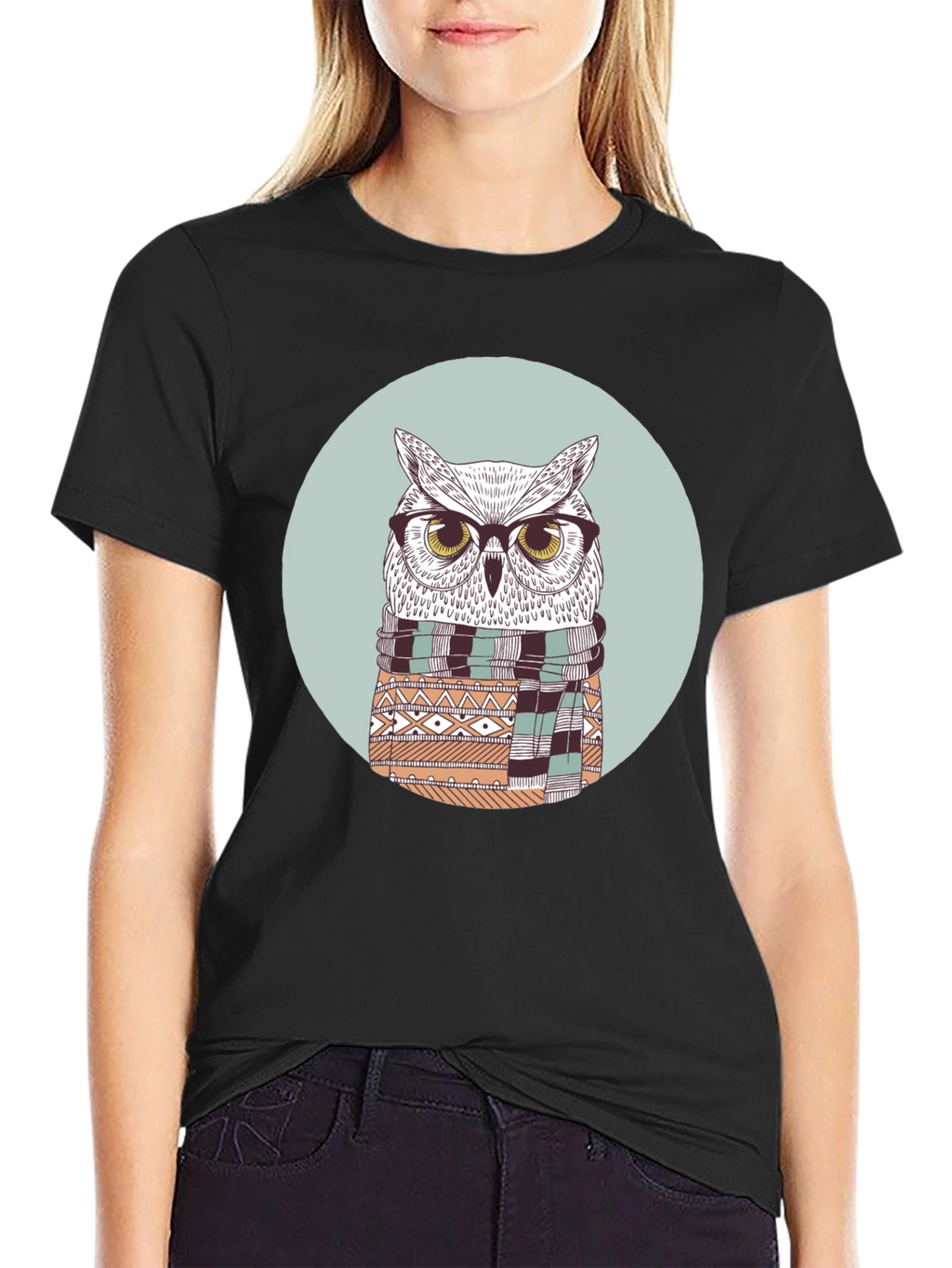 Hipster Owl Graphic Tee - Stylish Bird Lover T-Shirt