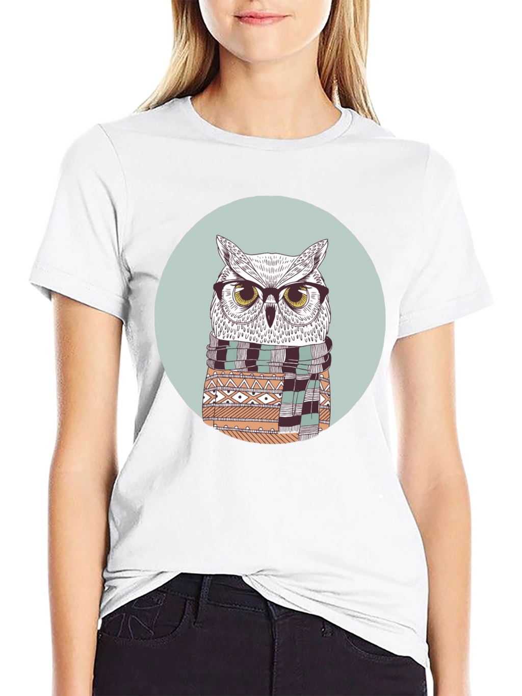 Hipster Owl Graphic Tee - Stylish Bird Lover T-Shirt