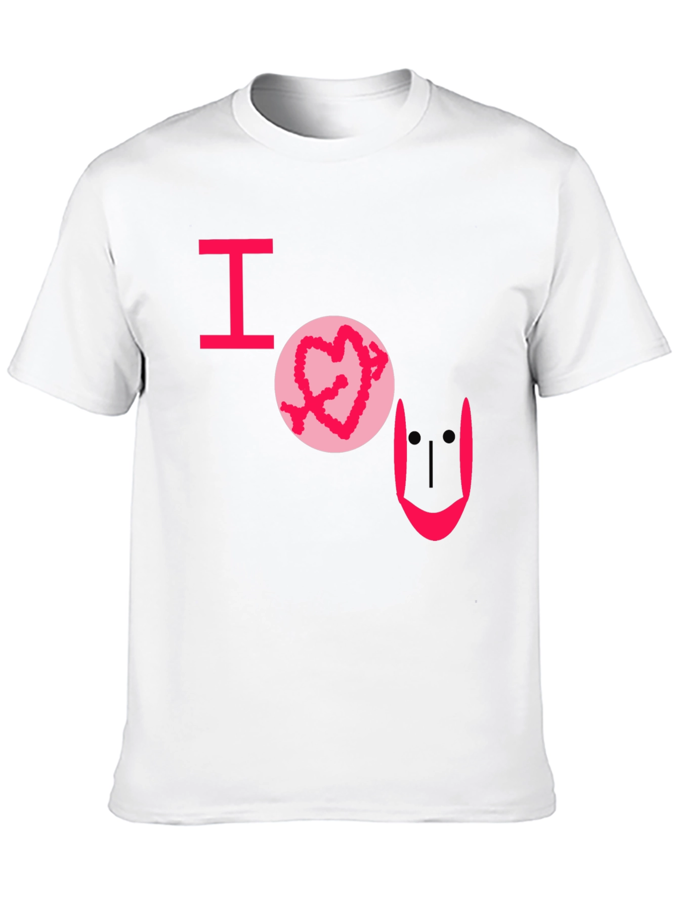 I Heart U Graphic Tee - Black Casual T-Shirt