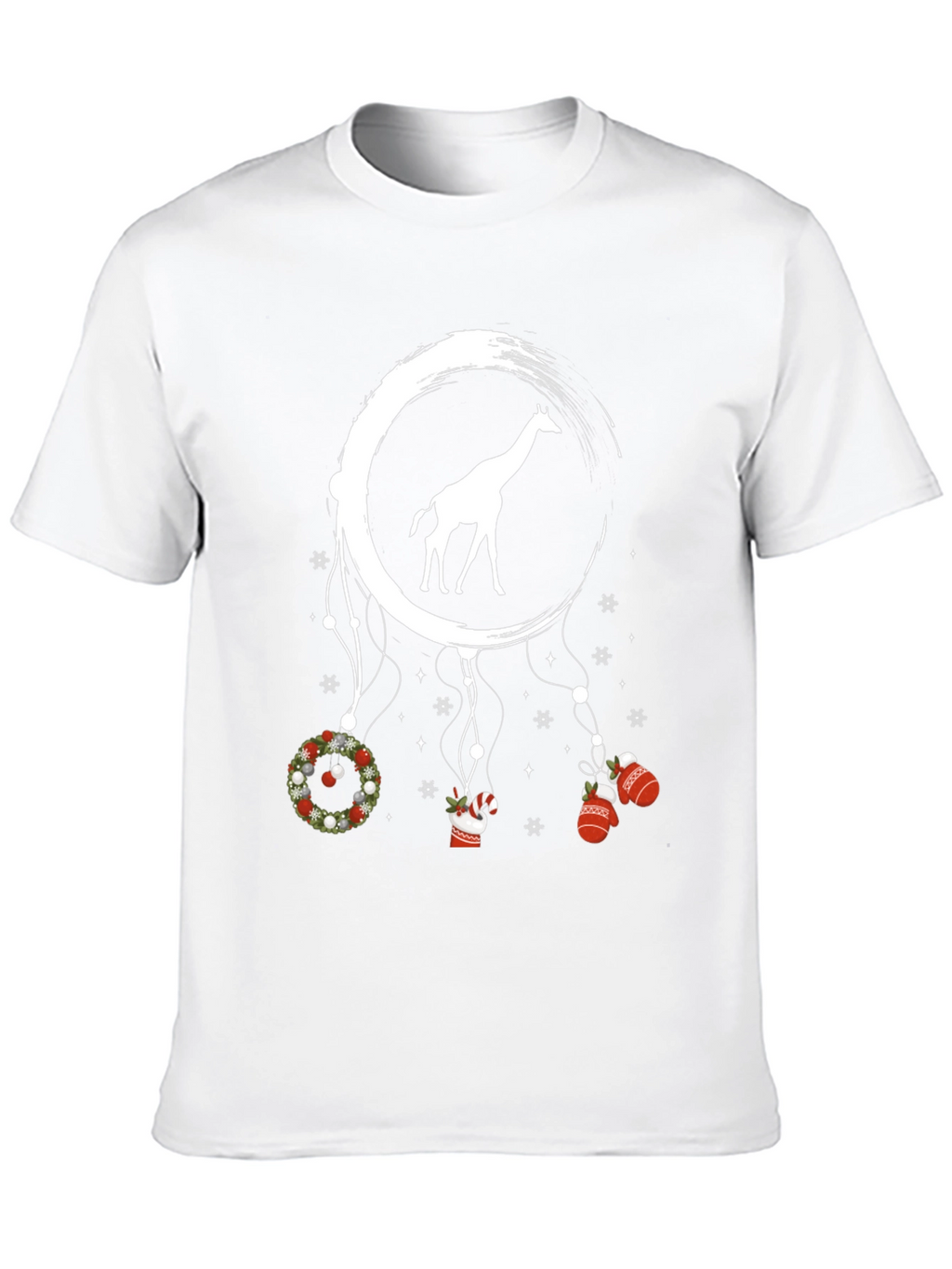 Giraffe Christmas Dreamcatcher Graphic Tee