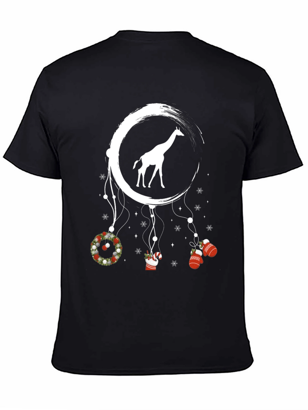 Giraffe Christmas Dreamcatcher Graphic Tee