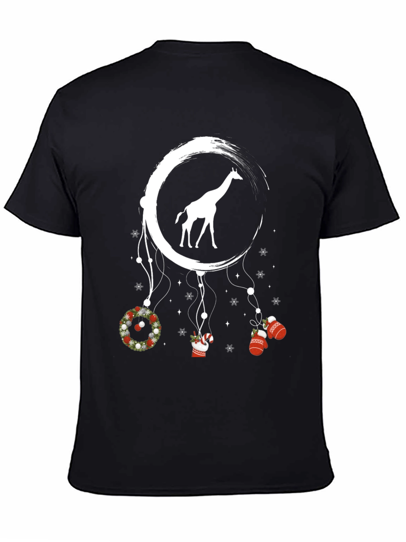 Giraffe Christmas Dreamcatcher Graphic Tee