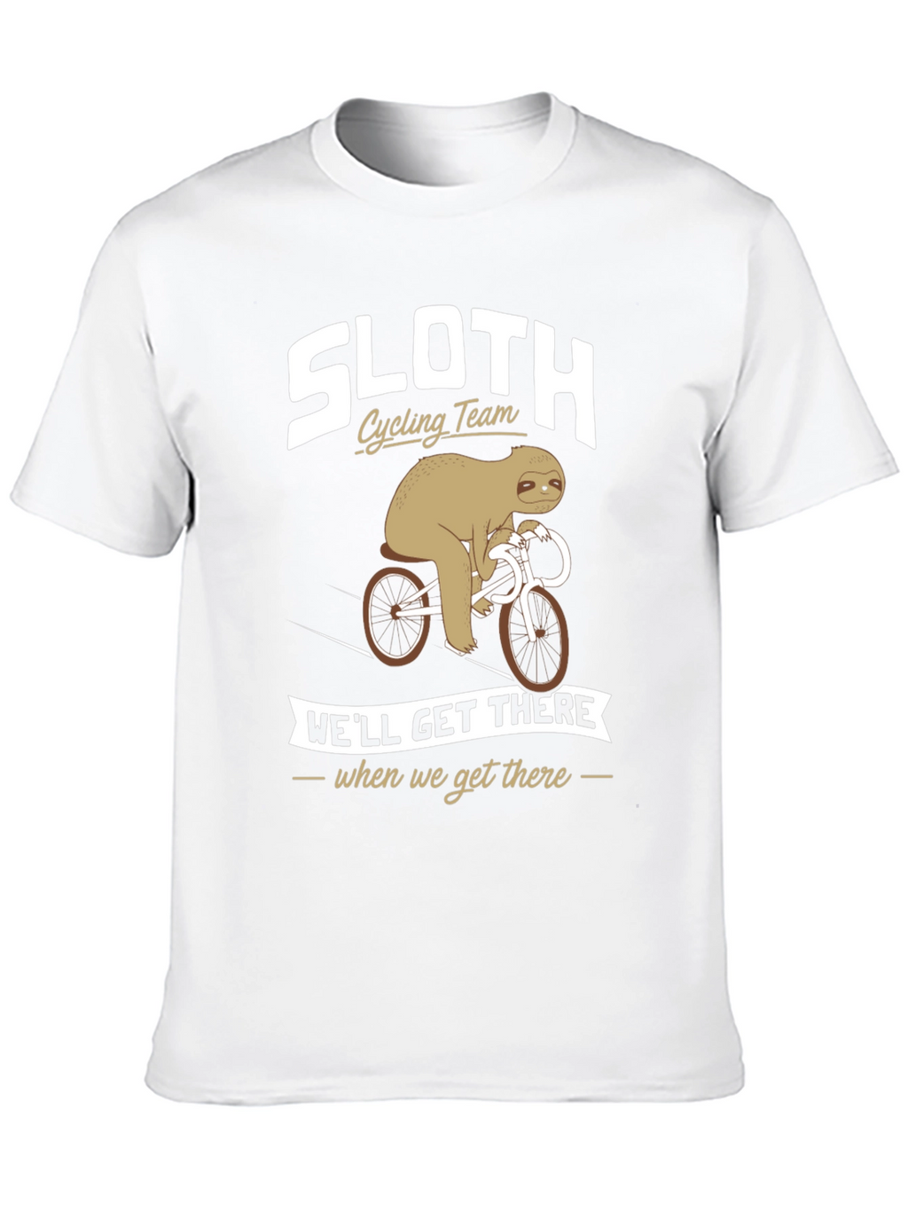 Sloth Cycling Team T-Shirt - Funny Novelty Tee