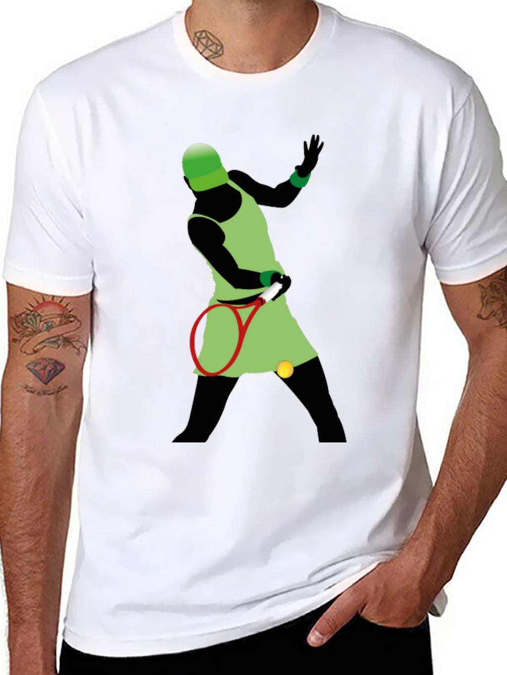 Tennis Player Graphic Tee