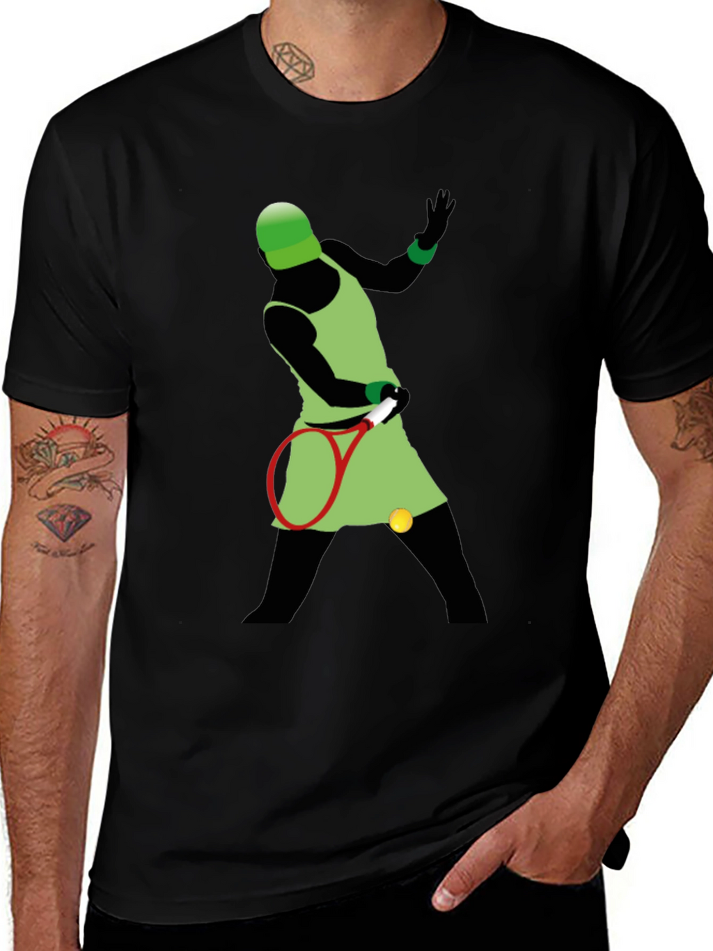 Tennis Player Graphic Tee
