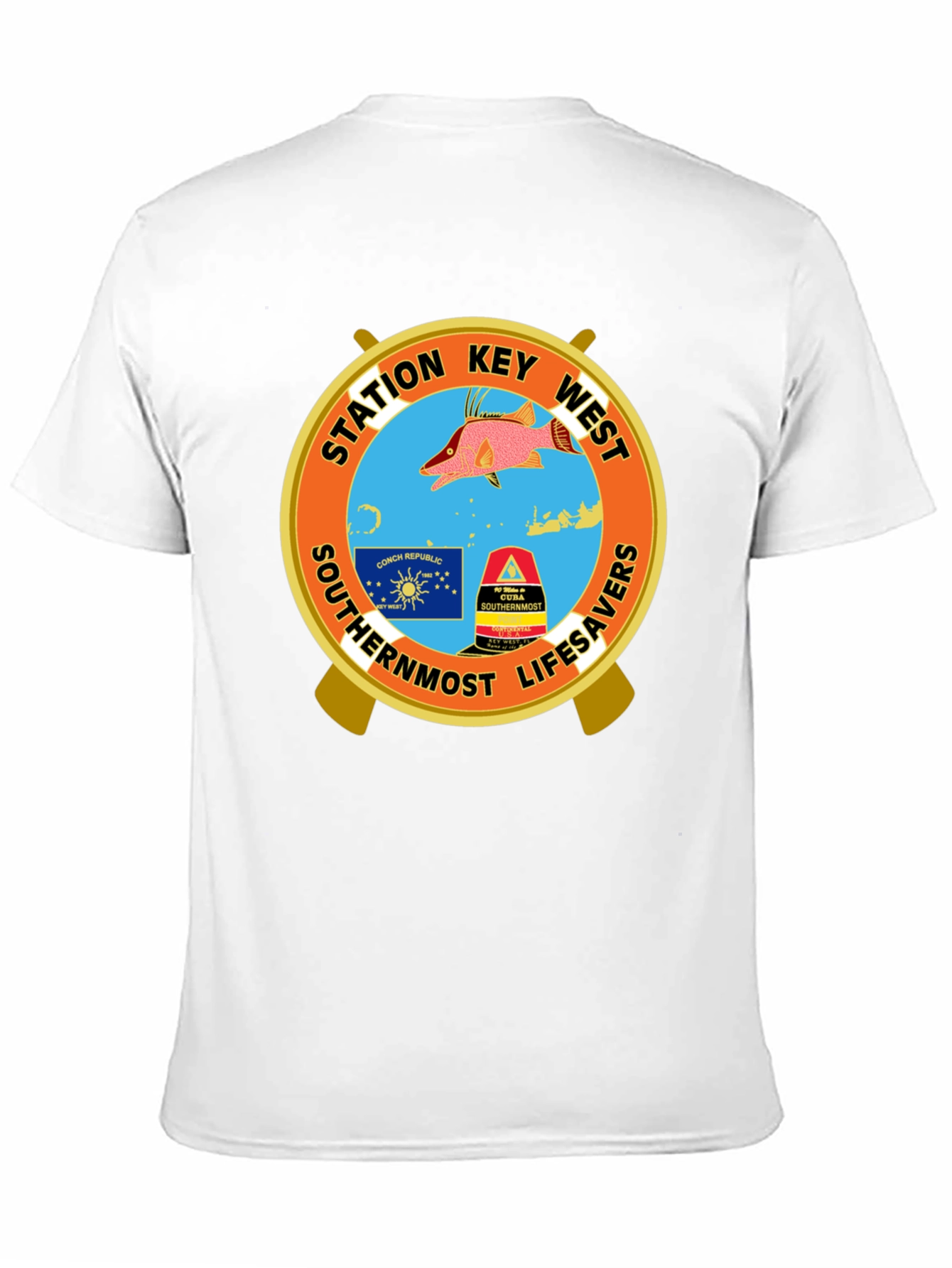 Key West Station Lifesavers Black T-Shirt