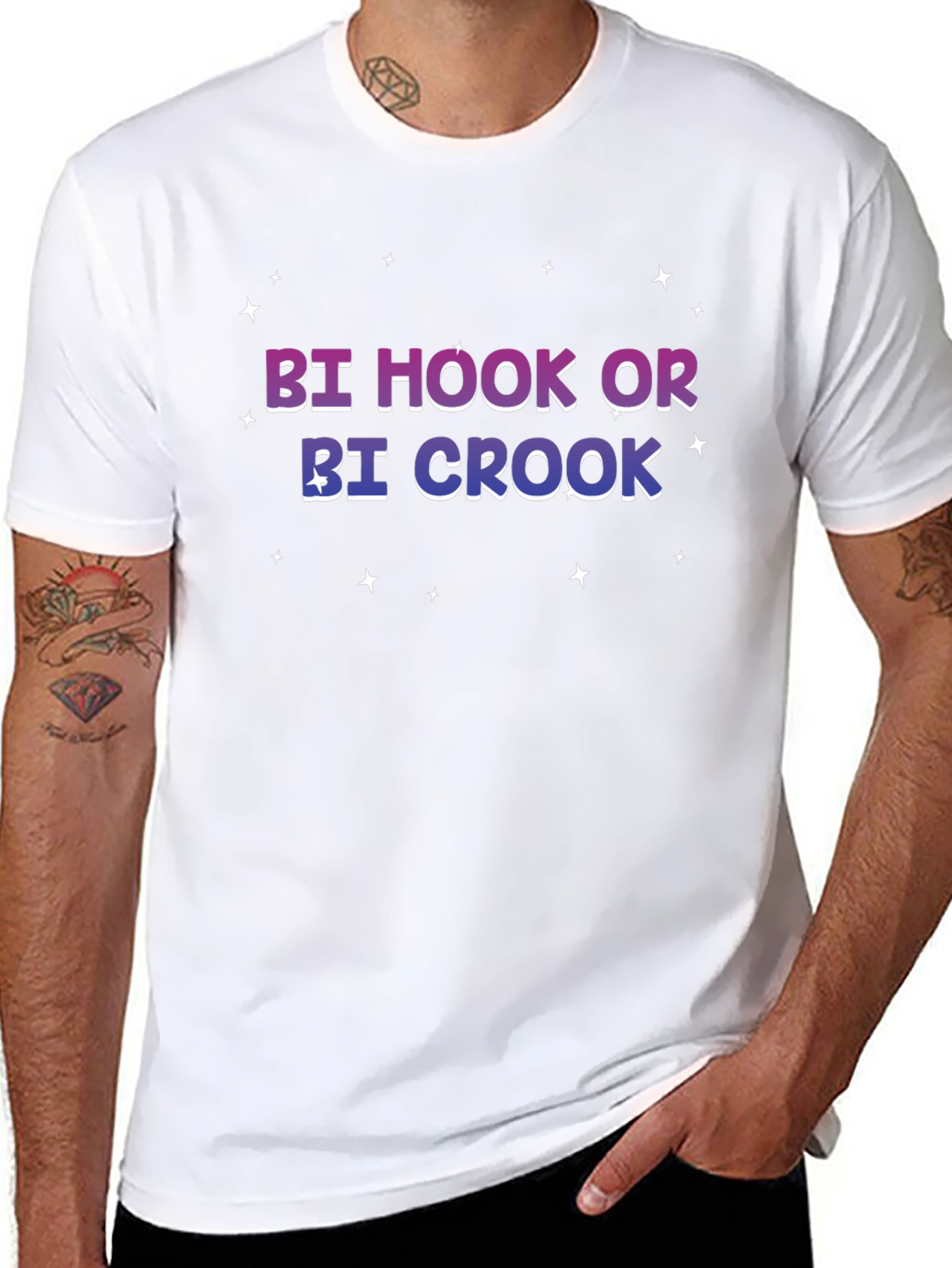 Bi Hook or Bi Crook T-Shirt