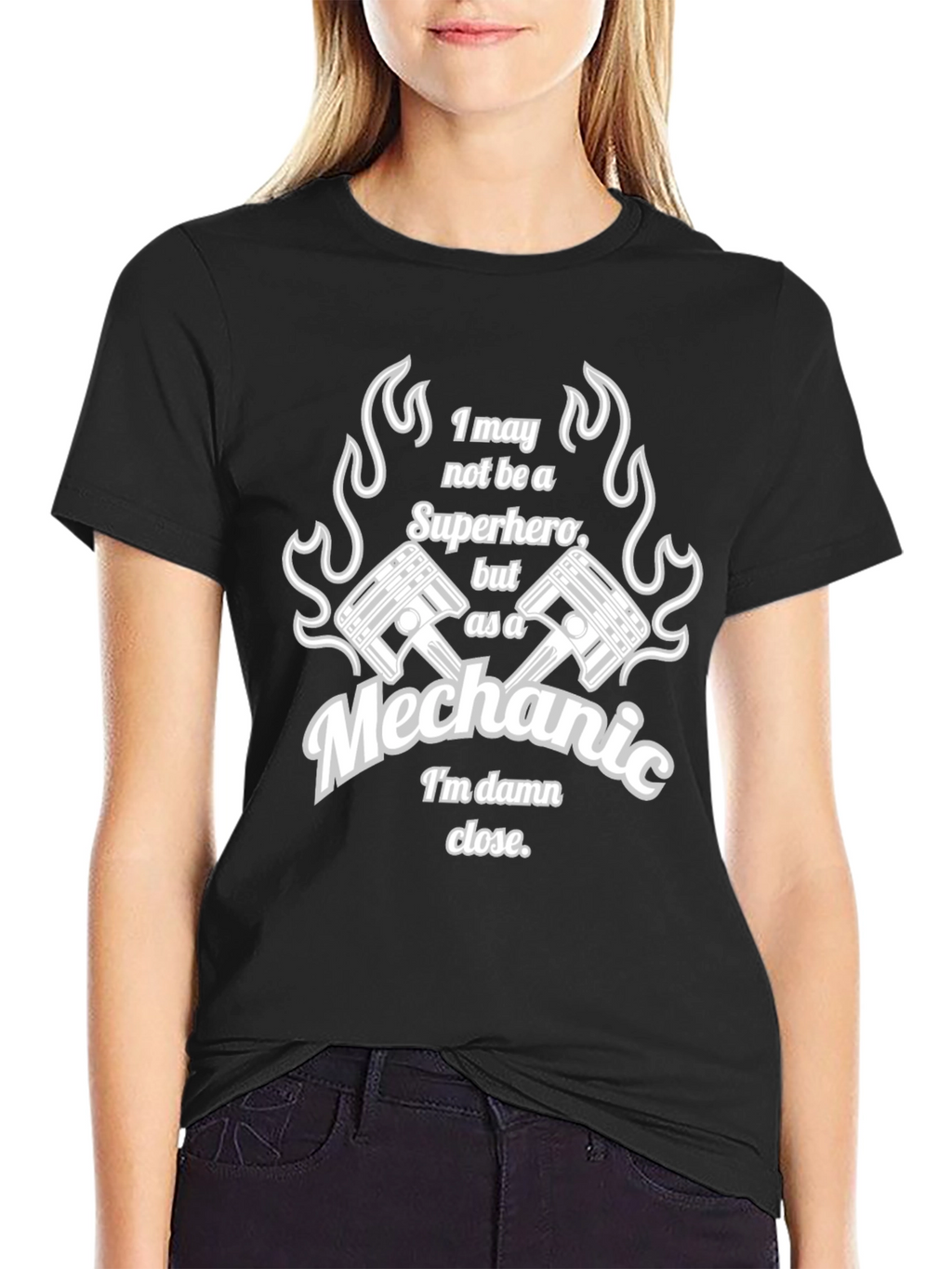 Mechanic Superhero T-Shirt - Im Damn Close