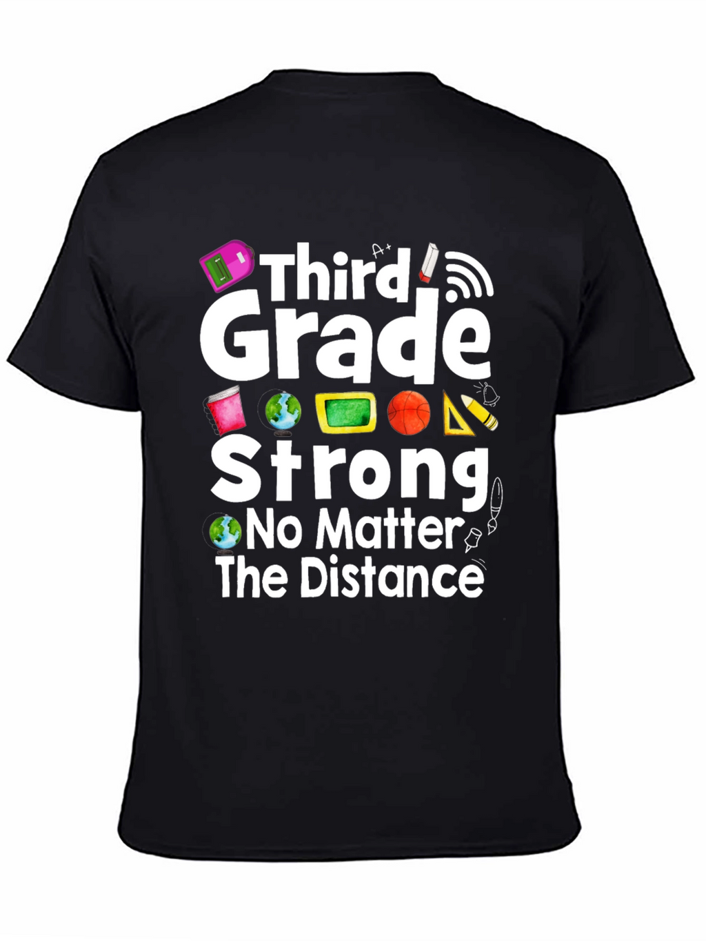 Third Grade Strong Distance Learning T-Shirt