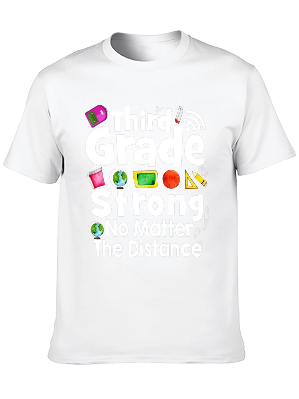 Third Grade Strong Distance Learning T-Shirt