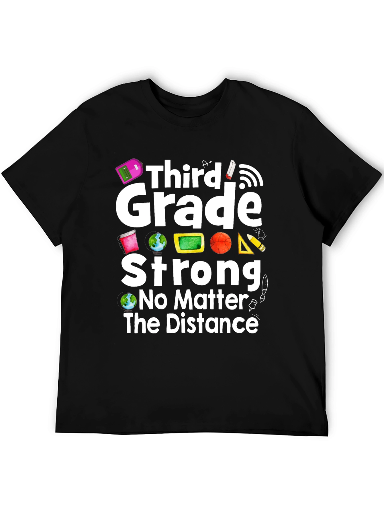 Third Grade Strong Distance Learning T-Shirt