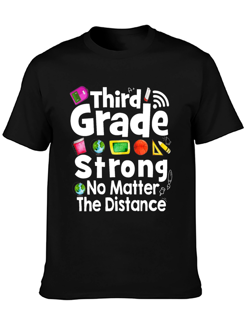 Third Grade Strong Distance Learning T-Shirt