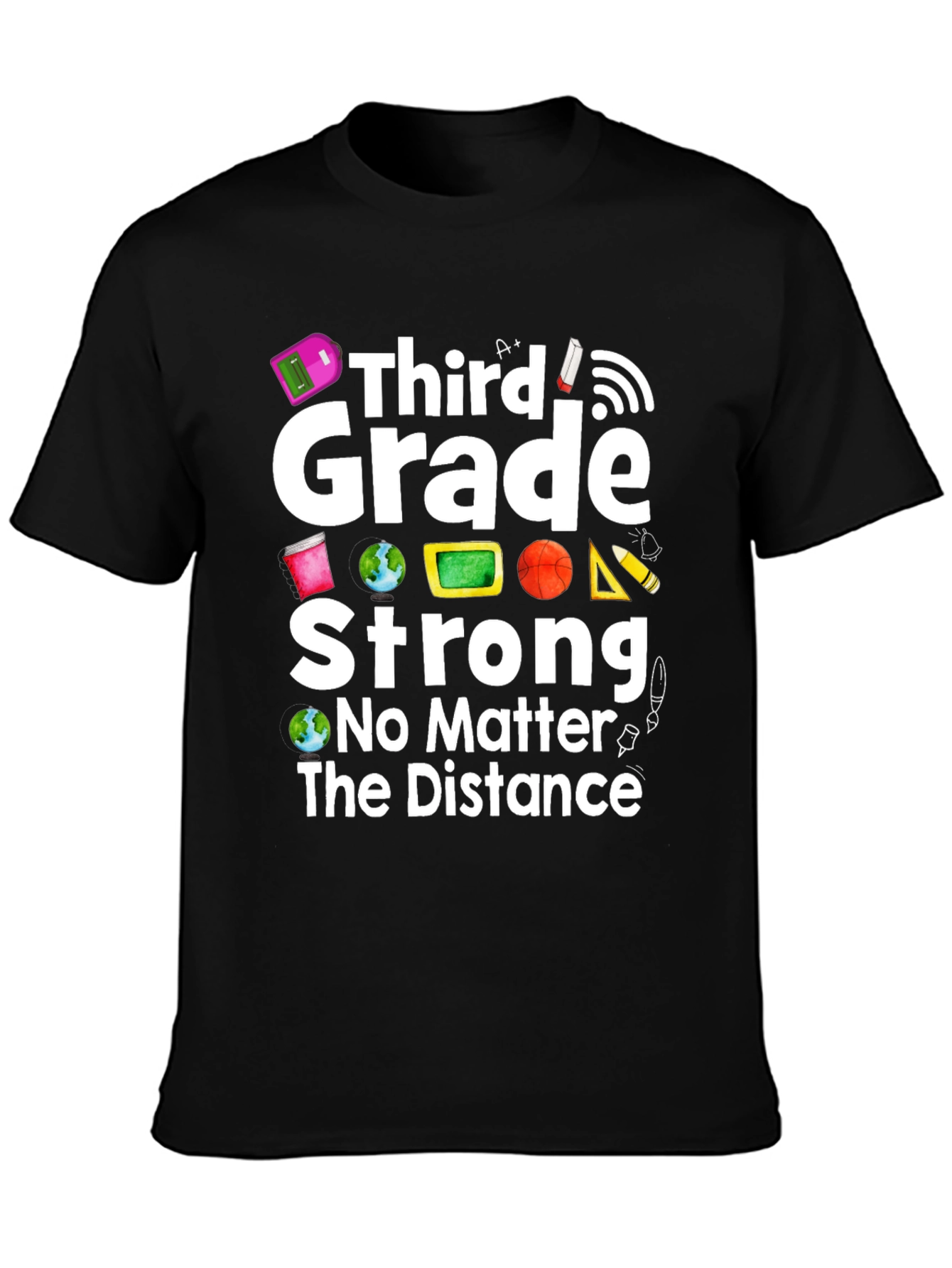 Third Grade Strong Distance Learning T-Shirt