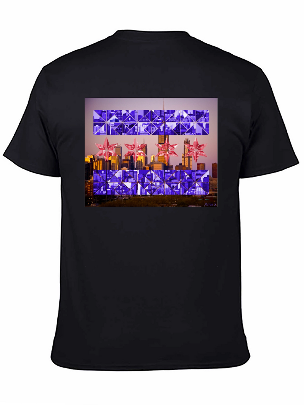 Chicago Flag Geometric T-Shirt