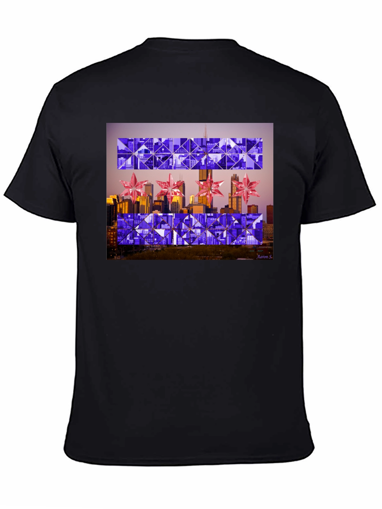Chicago Flag Geometric T-Shirt