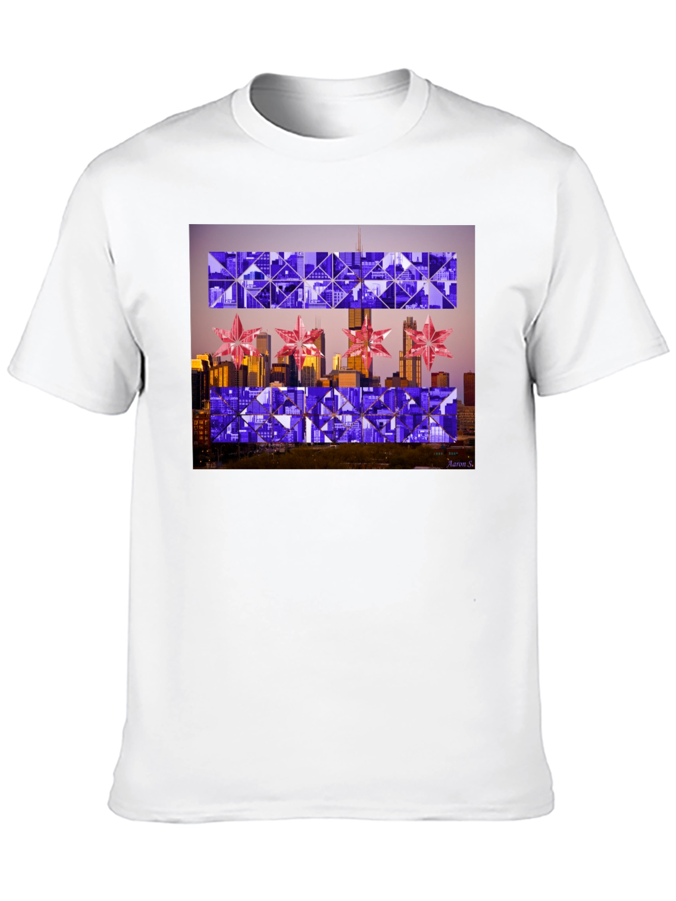 Chicago Flag Geometric T-Shirt