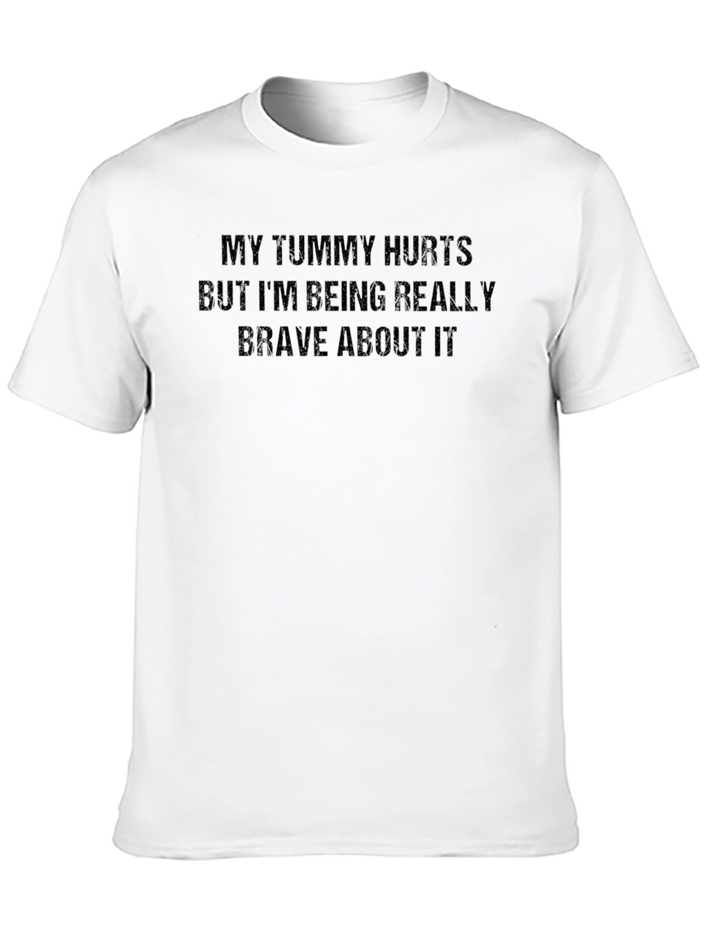 Funny Tummy Hurts Graphic Novelty T-Shirt