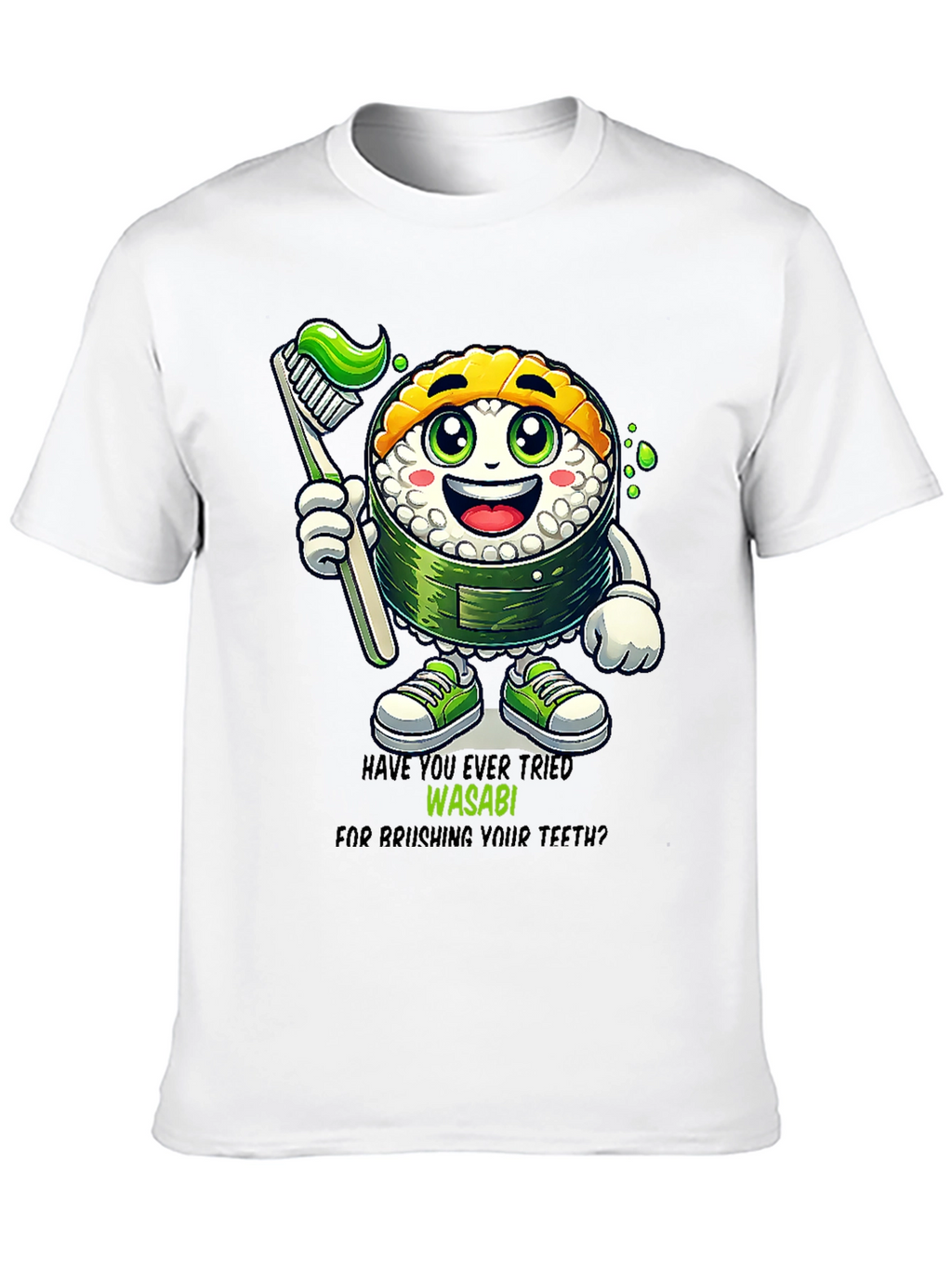 Wasabi Toothbrush Sushi T-Shirt