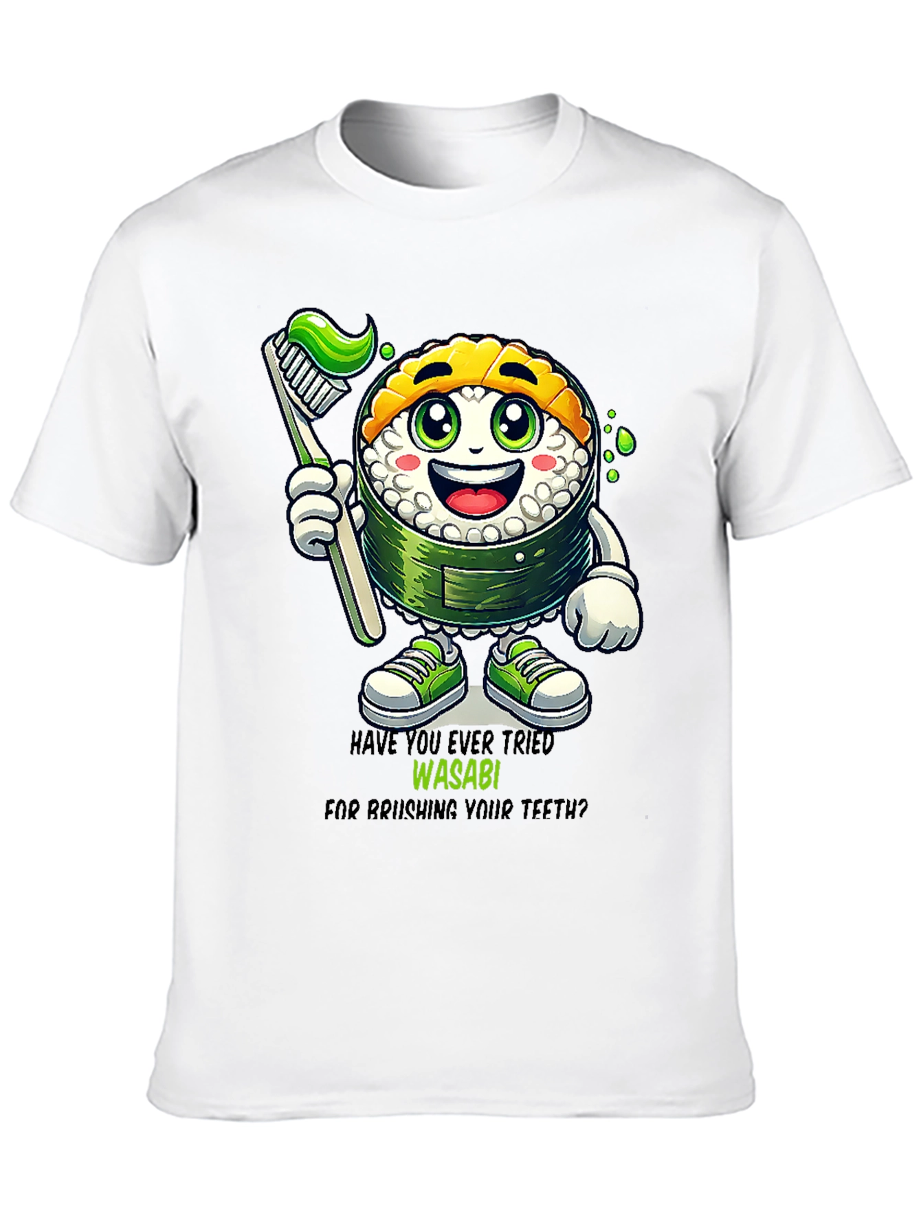 Wasabi Toothbrush Sushi T-Shirt