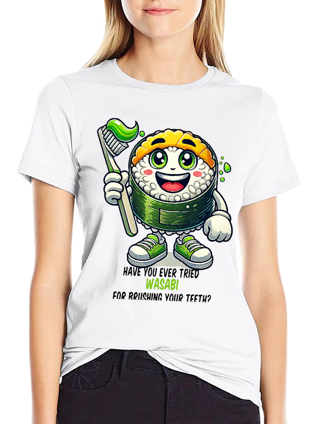 Wasabi Toothbrush Sushi T-Shirt