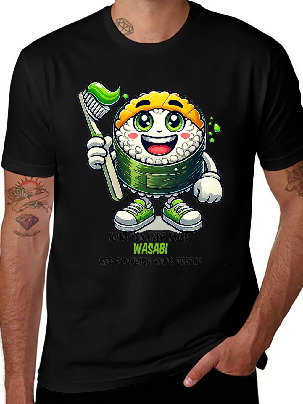 Wasabi Toothbrush Sushi T-Shirt